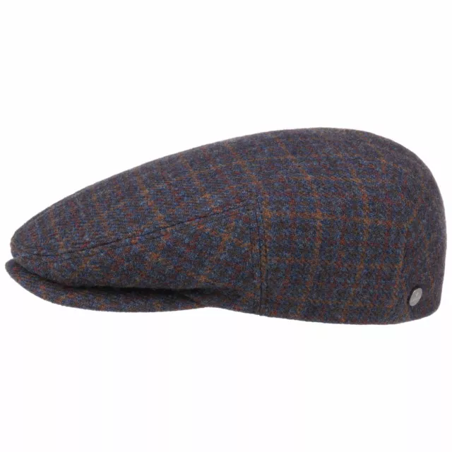 LIERYS Glaston Shetland Lambswool Flatcap Schirmmütze Schiebermütze