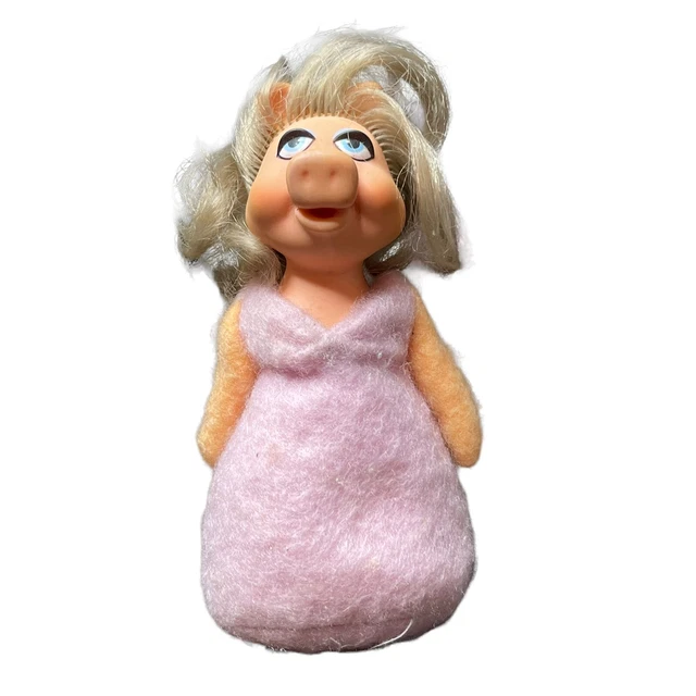 Muppets Miss Piggy 6" Beanbag Plush Doll Fisher Price Toys Vintage 1979 #867