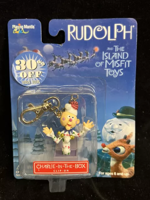 2001 Rudolph & the Island of Misfit Toys Charlie in the box keychain ornament