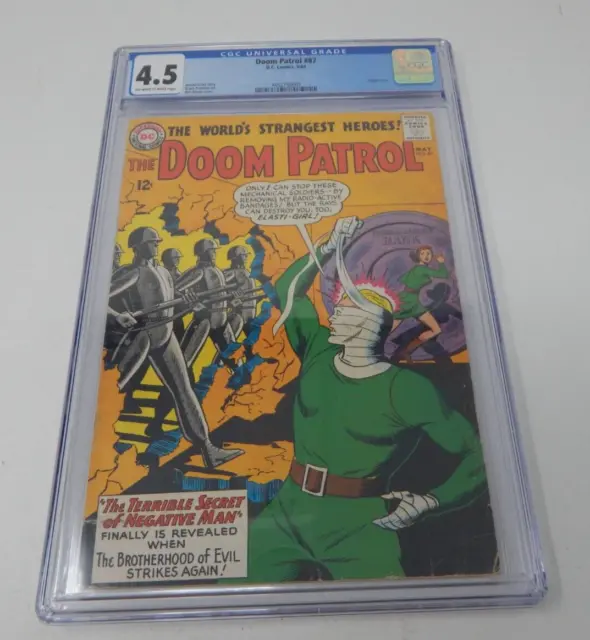 Doom Patrol #87 CGC 4.5 DC 1964 2nd Issue! Key Silver Age