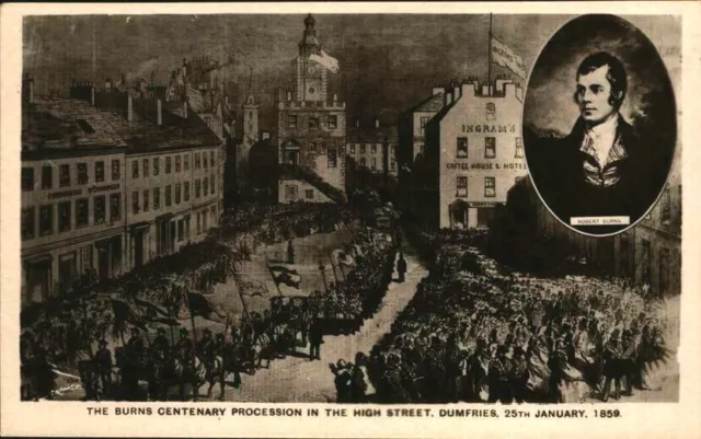 The Burns Centenary Procession, Dumfries, 25th Jan, 1859 postcard #1226