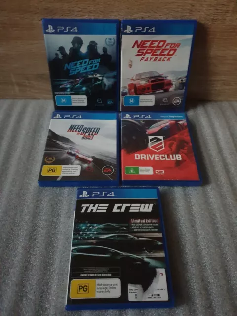 PS4 PLAYSTATION 4 NEED FOR SPEED + Rivals + Payback 🏁 Driveclub  🆓📫🎄⛄🎅🏼🤶🦌 $60.00 - PicClick AU