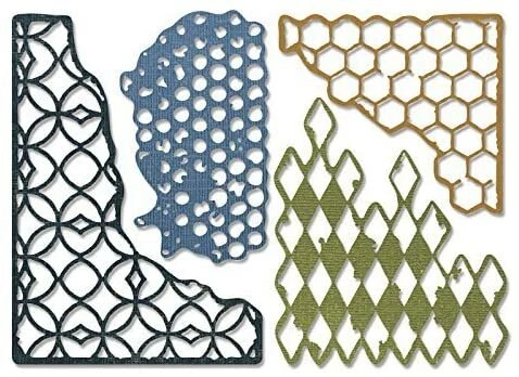 Sizzix Thinlits Dies By Tim Holtz 14/Pkg - Vault Foliage Wreath - Il