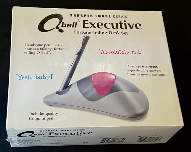 Fortune Telling Desk Set Qball by Sharper Image New! 3