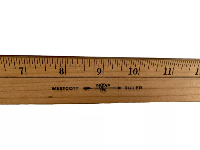 Westcott Wood Ruler with Single Metal Edge, 18 (05018)
