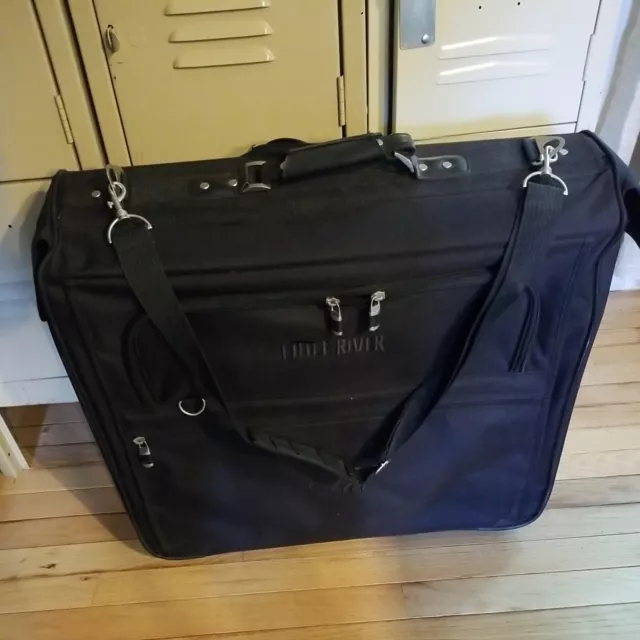 Little River Carry On Garment Bag Suitcase Black Soft Hanging Suit Carrier