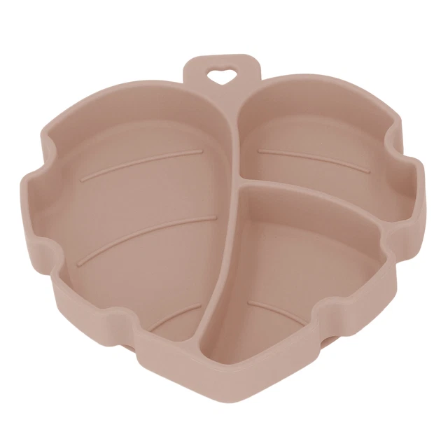 (Rose Pêche)Assiette Pour Tout-petit Assiette à Ventouse En Silicone De