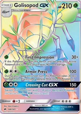 Golisopod GX 148/147 brennende Schatten seltenes Geheimnis