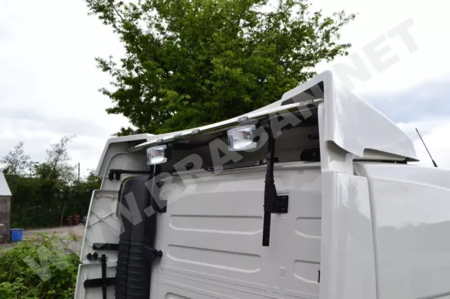 Rear Roof Bar + LEDs + Spots To Fit Volvo FH5 Globetrotter 2021+ Stainless Steel