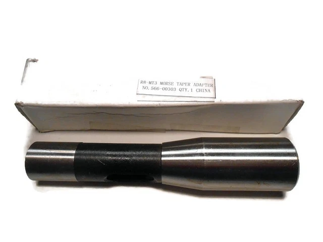 R8 TO MT3 MORSE TAPER ADAPTER 3MT MT 3 SLEEVE ARBOR 3 Morse Taper
