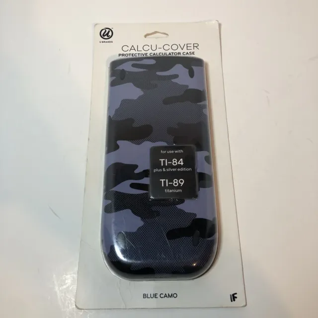 Protective Calculator Cover for TI-84/TI-89 Blue Camouflage UBrands Calcu Cover