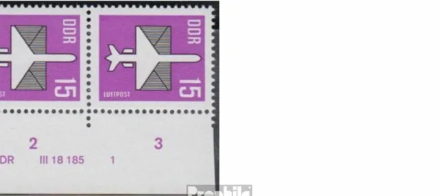 DDR 3128-3129 mit Druckvermerk (kompl.Ausg.) gestempelt 1987 Flugpost