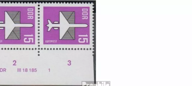 DDR 3128-3129 mit Druckvermerk (kompl.Ausg.) gestempelt 1987 Flugpost
