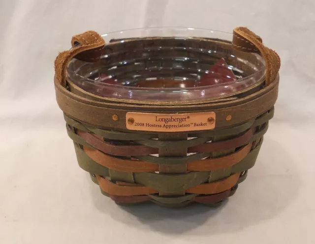 Longaberger 2008 Hostess Appreciation American Craft Basket with Protector