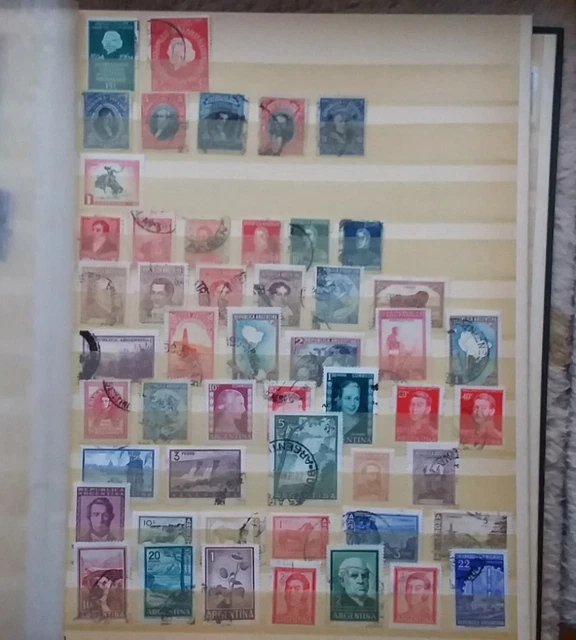 Briefmarken Sammlung Lot Amerika Süd 3 DIN A4 Seiten