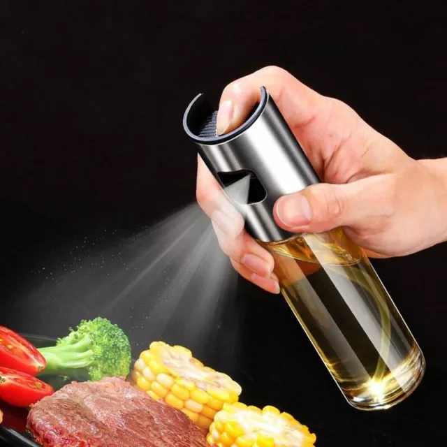 Oil Sprayer for Cooking, Refilable Olive Oil Pump Spray Bottle for Baking, BBQ,