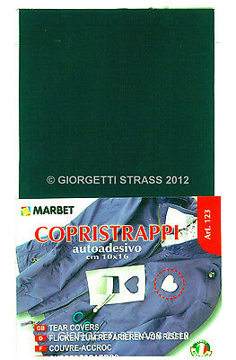 COPRISTRAPPI adesivo Verdone verde MARBET ripara strappi giacca vento 123 020