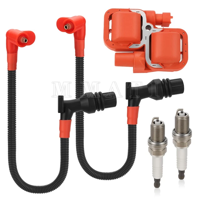 IGNITION COIL & Spark Plug w/Wire Cap For Polaris RZR 800 Ranger 800 ...