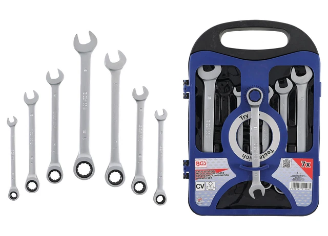 Brillant Tools : Jeu de clés mixtes à cliquet réversible 5pcs 8-19 mm