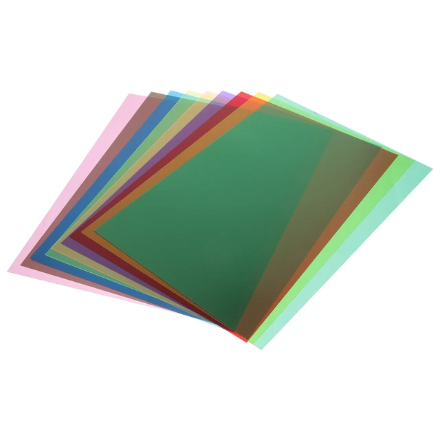 9 pz foglio PVC gel leggero fotografia diffusione carta colore gel