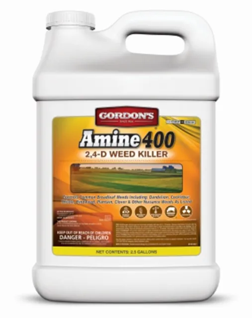Gordon's 8141122 2.5 Gallon Amine 400 2,4-D Weed Killer Herbicide - Pack of 1