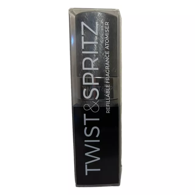 Twist & Spritz Perfume Atomiser 8ml Gunmetal Grey