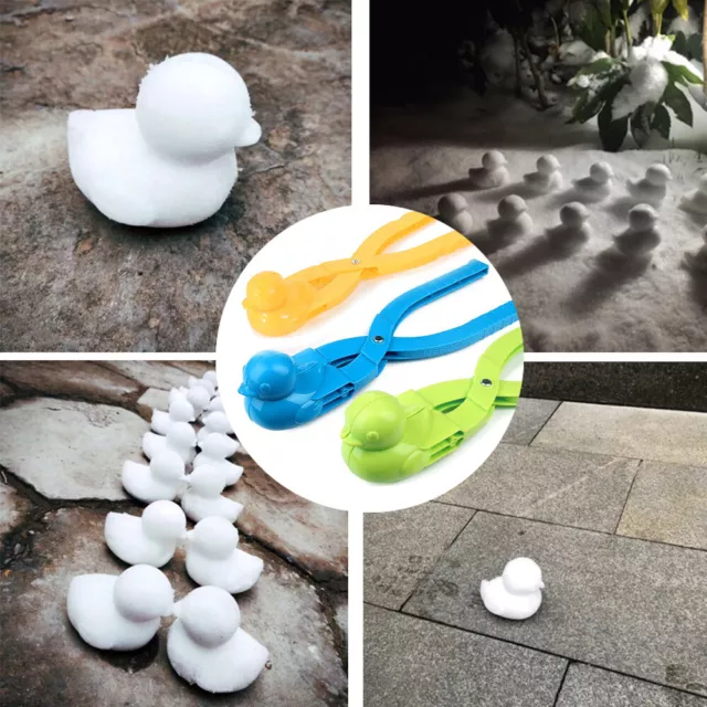 Multi Snow Mold Snowman Maker Clip Snow Sand Mould Tool Winter Outdoor Kids Toy 3