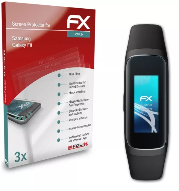 atFoliX 3x Écran protecteur pour Samsung Galaxy Fit clair&flexible