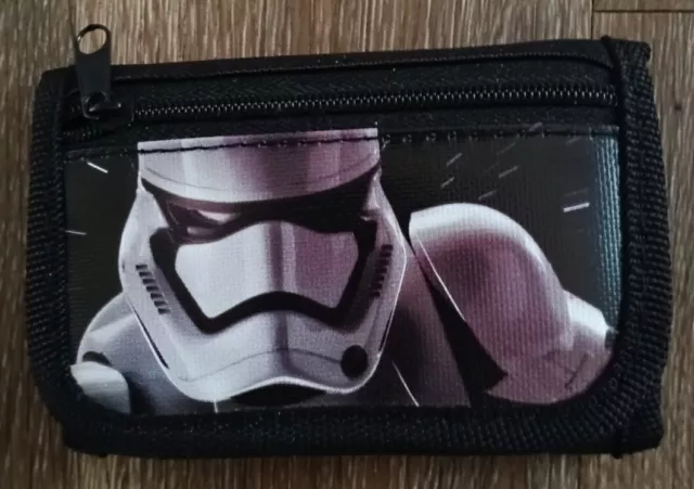 Disney Star War Trooper black Tri-Fold Mini Wallet Kids Back to School