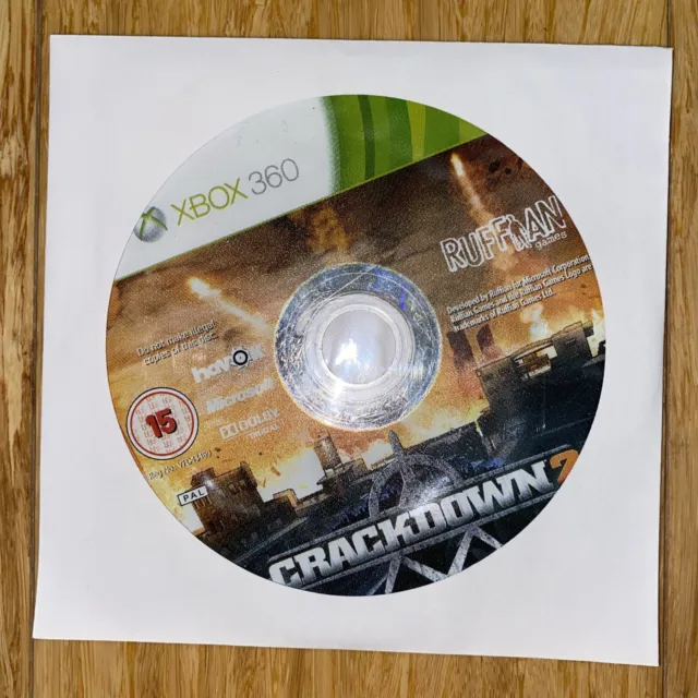 *Disc Only* Crackdown 2 Xbox 360 Action Adventure Video Game PAL