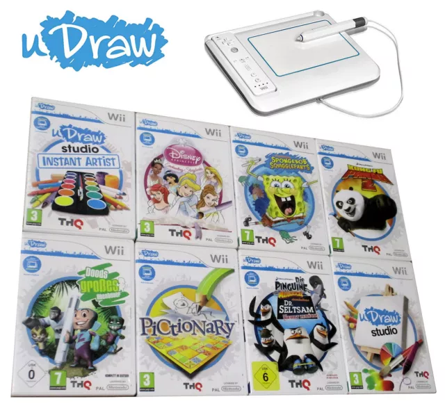 Nintendo Wii uDraw Spiele Auswahl Original Game Tablet / Studio / Spongebob uvm.