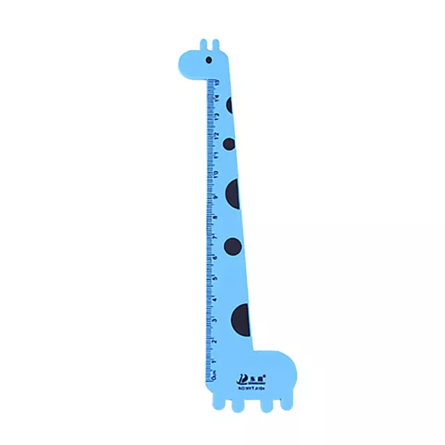 Cute Cartoon Giraffe Animal Plastic Ruler Kids Student School Stationery Gift 2