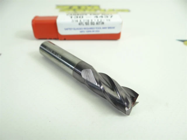 New!! Htc Solid Carbide +Altin 4 Flute End Mill 7/16" X 7/16" X 1" X 2-1/2"