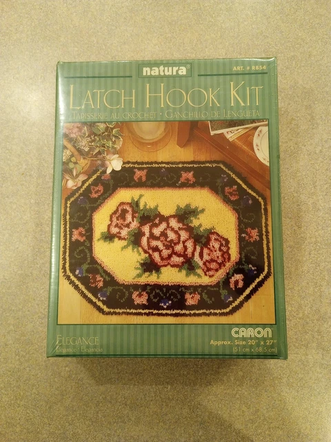 National Yarn Crafts Latch Hook Rug Kit  20x27 R854 Elegance New