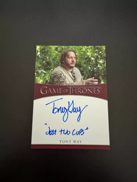 Tony Way 2022 Rittenhouse Game Of Thrones Card Auto Inscription Dontos Hollard