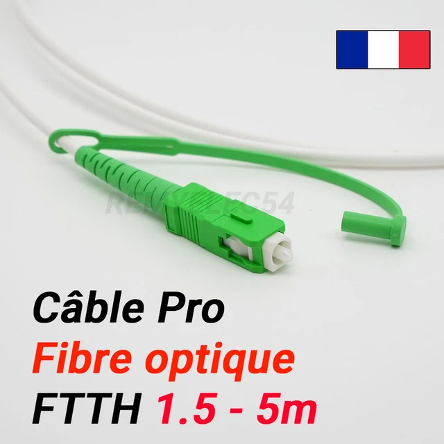 Câble fibre optique pour Freebox - SCAPC/SC | 15m