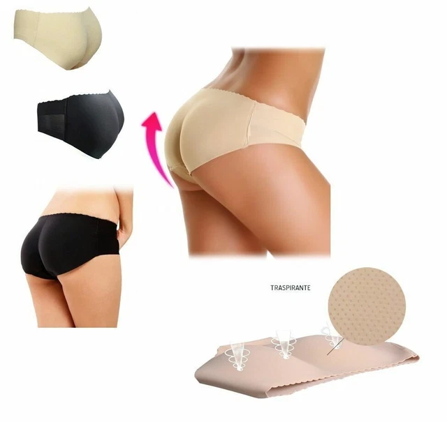 Slip PUSH-UP donna modellante mutandine imbottite intimo Culotte glutei