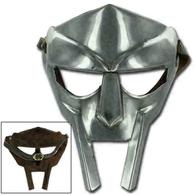 Super Gladiator face mask helmet Hand-Forged sca-larp-helmet-roman-armor-mf doom