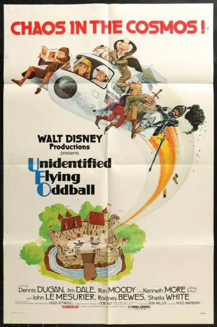 Walt Disney UNIDENTIFIED FLYING ODDBALL 1978 ONE SHEET MOVIE POSTER 27" x 41"