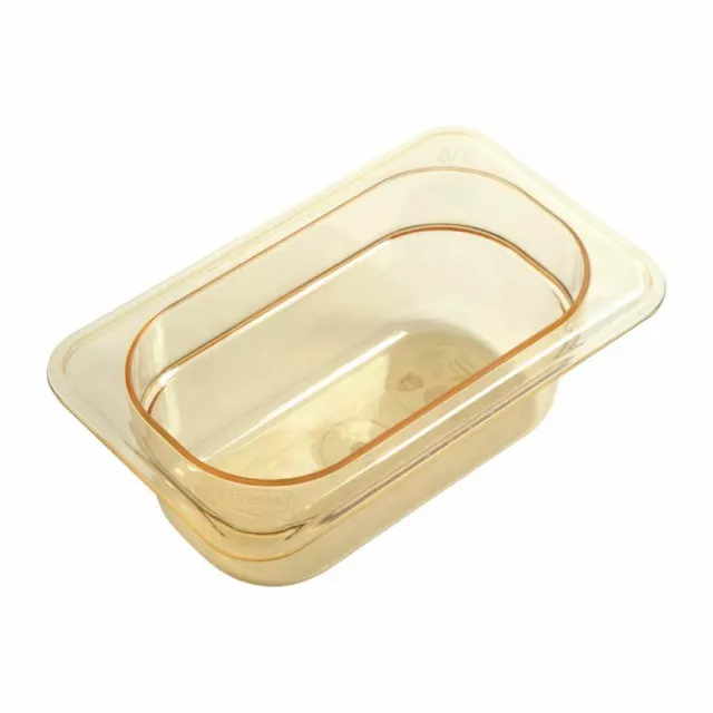 Cambro High Heat Polycarbonate 1 / 9 Gastronorm Pan - Microwave Safe - 65 mm