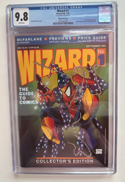 Wizard Magazine #1 CGC 9.8 PEDIGREE File Copy Todd McFarlane 🔥 LOW POP