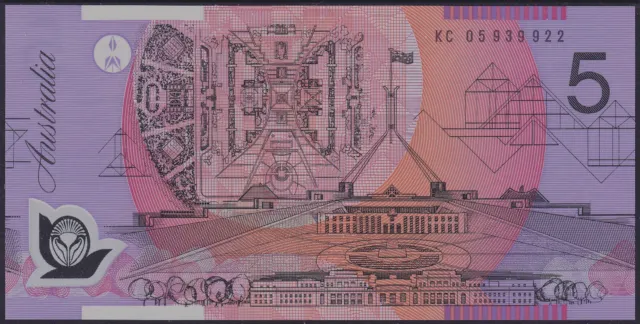 2005 UNC LAST PREFIX KC05 $5 Five Australian Banknote MACFARLANE/HENRY (N002)