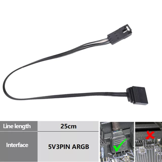 RGB Adapter For Aura/Mystic Light to Corsair For 3-pin 5V Addressable Connectors