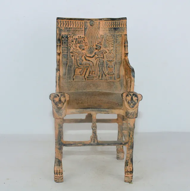 Rare Ancient Egyptian Pharaonic Antique Throne Chair of King Tut  BC Egyptology