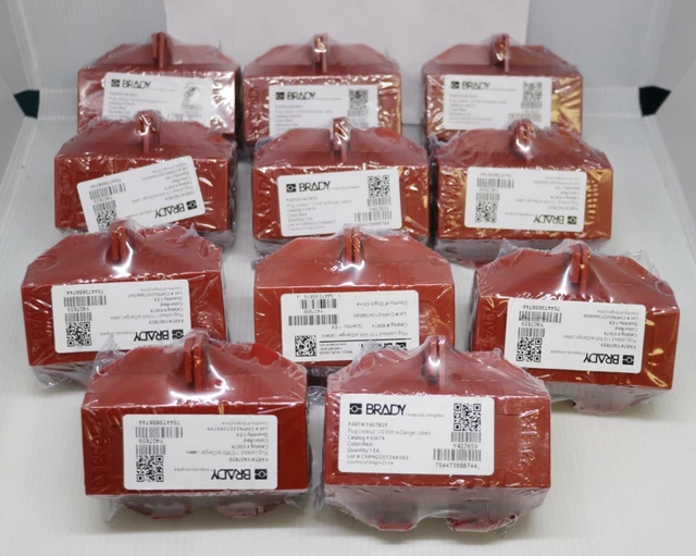 Brady 65674 Lot of 11 Electrical Plug Lockouts