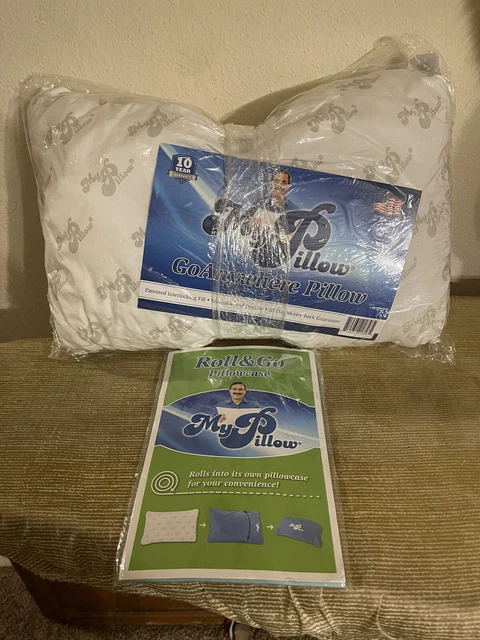 NIP My Pillow Travel Pillow W/Pillow Case 12” x 18”  By Mike Lindell