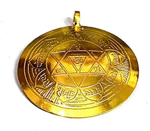 Ciondolo Yantra Panchmukhi Hanuman In Rame Puro 999 – Benedetto Ed Energizzato, 24 Mm - 3