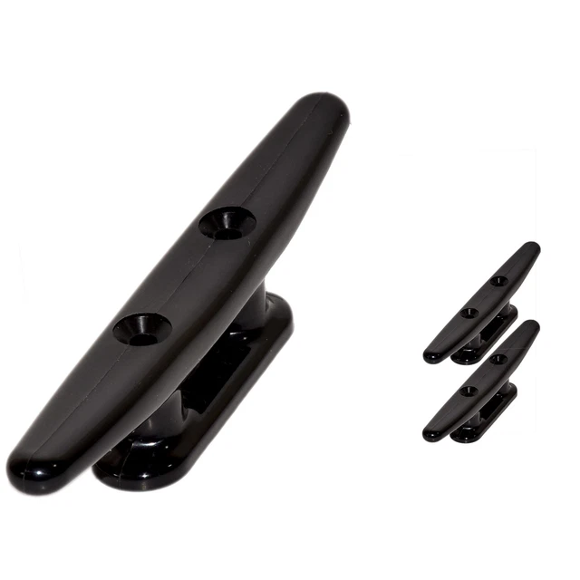 Black Nylon Boat Cleat 4 Inch - Rope Cleat, Kayak Cleat, Tie Down, Boat...