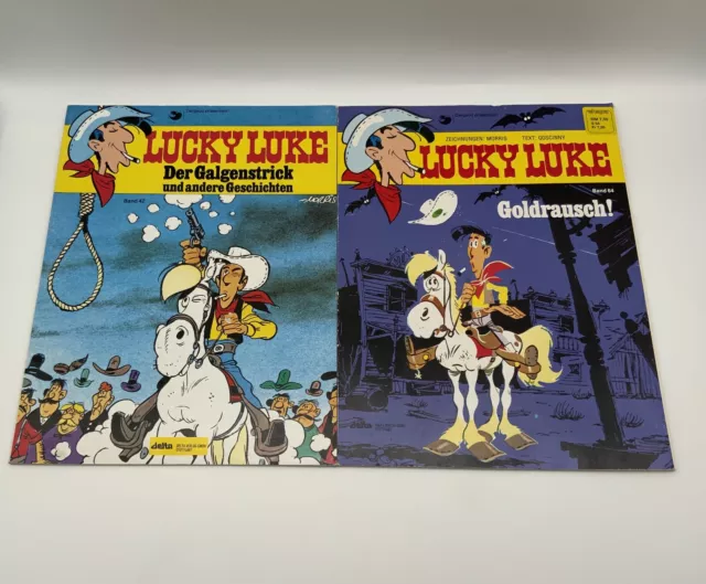 Lucky Luke Band 64 Goldrausch! + Band 42 Der Galgenstrick Goscinny Morris Comic