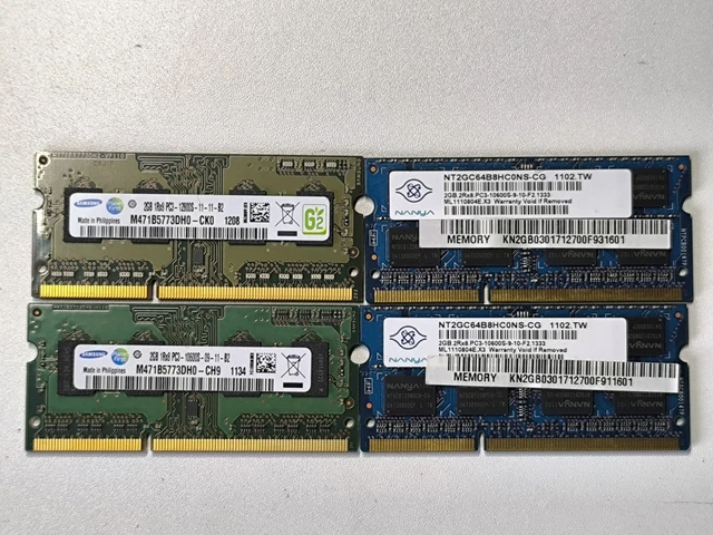 Lot De 10 Barrettes Mémoire RAM Transcend 2 Go – DDR3L – SO-DIMM – PC3L-12800S (1600 MHz)